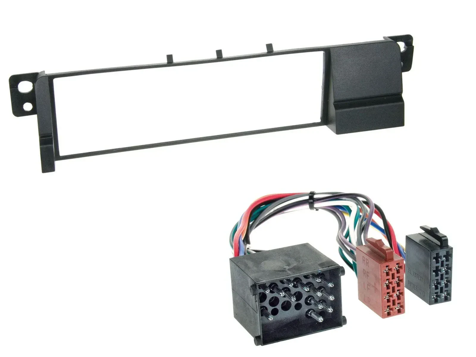 Radioeinbauset DIN Autoradio für BMW 3er E46 (Rundpin, ab 1998)