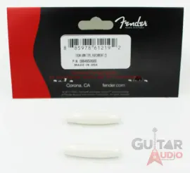 Genuine Fender Stratocaster/Strat Guitar Tremolo/Trem Arm Tips, Parchment (2)