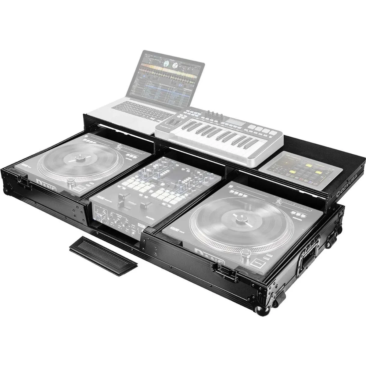 Odyssey FZGSPRA1272WBL Black Glide Style Coffin Case for Rane Seventy idjnow