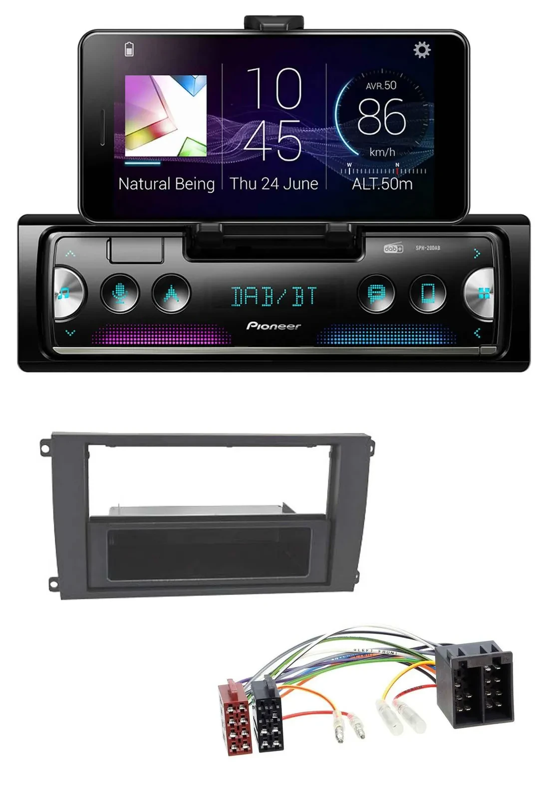 Автомагнитола Pioneer USB MP3 Bluetooth DAB для Porsche Cayenne (2002–2007)