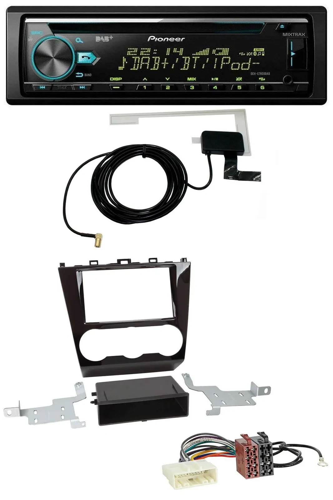 Pioneer MP3 AUX CD USB DAB Autoradio für Subaru Forester SJ Facelift ab 15