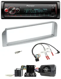 Pioneer Bluetooth USB Lenkrad DAB Autoradio für Alfa GT 147 2007-2010 silbergrau
