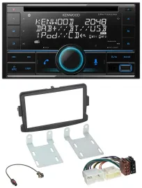 Kenwood CD 2DIN DAB USB MP3 Bluetooth Autoradio für Dacia Dokker Duster Lodgy Lo