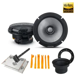 Alpine R2-S65 200W RMS 6.5" Coaxial Car Speakers + Accessories