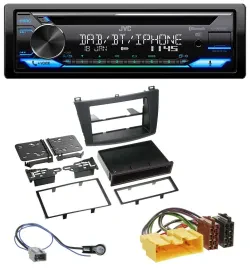 Автомагнитола для Mazda 3 (с 2009) JVC Bluetooth, MP3, USB, DAB, CD