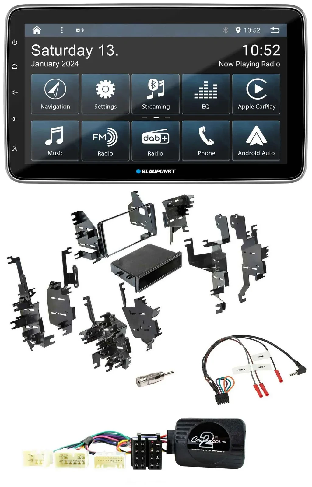 Blaupunkt USB DAB SD Lenkrad Bluetooth Autoradio für Toyota FJ (ab 2007)