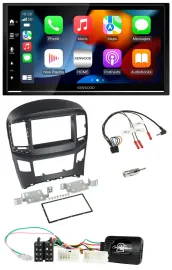 Kenwood DAB USB Bluetooth 2DIN Lenkrad Autoradio für Hyundai H1 ab 2015 schwarz