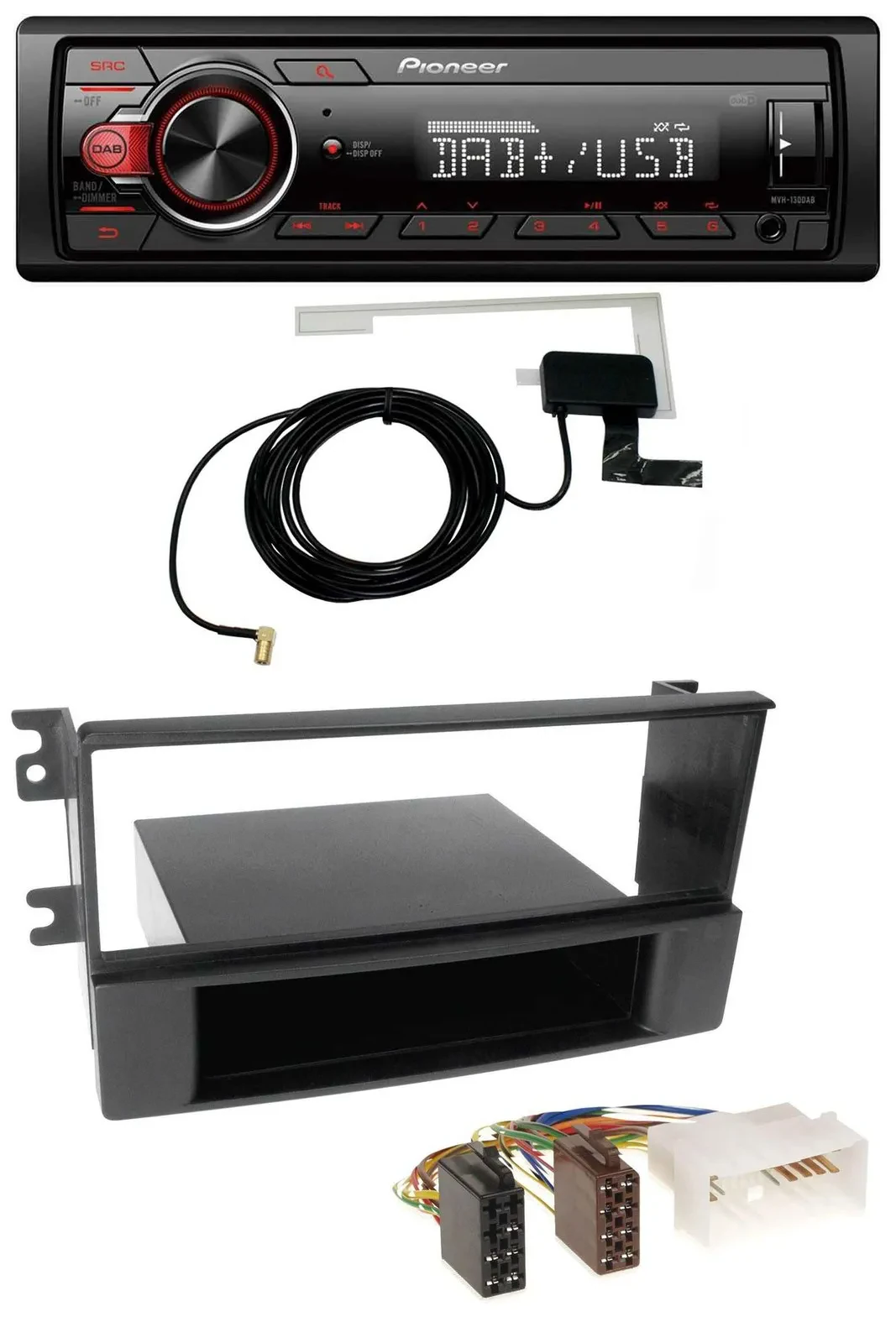 Автомагнитола для Kia Sorento (с 2006) Pioneer 1-DIN MP3, DAB, USB, AUX