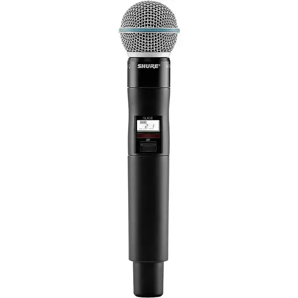 Передатчик для радиосистемы Shure QLXD2/BETA58A Wireless Handheld Mic Transmitter w/BETA 58A Cap Band J50A