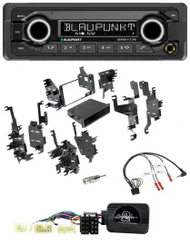 Blaupunkt Bluetooth DAB Lenkrad USB Autoradio für Toyota Yaris 2007-2012