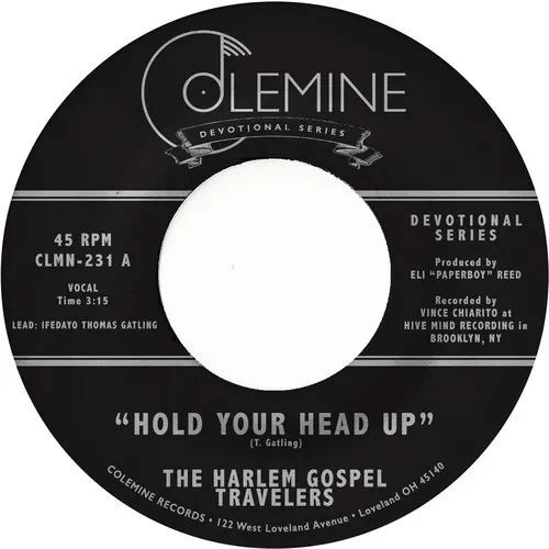 Виниловая пластинка Harlem Gospel Travel – Hold Your Head Up / Do You Know The Man 7" (Релиз 2022)