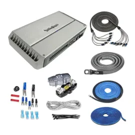 Rockford Fosgate PM1000X5 1000W 5-Channel Marine Amplifier w/ 4 Gauge Amp Kit