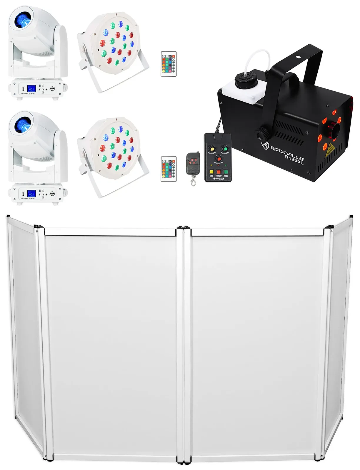 Комплект светового оборудования American DJ FOCUS SPOT 4Z PEARL+RFAAW KIT