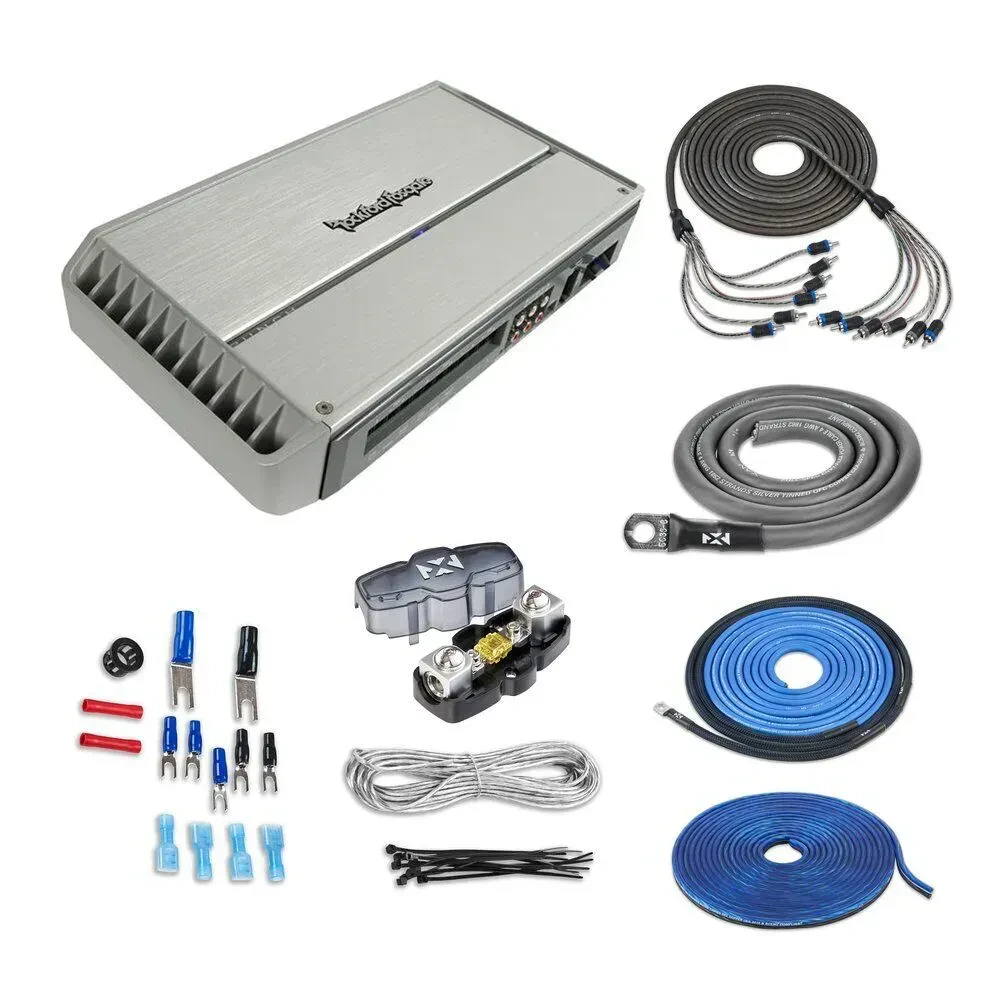 Усилитель для морского применения Rockford Fosgate PM1000X5 5-Channel 1000W с комплектом 4 AWG
