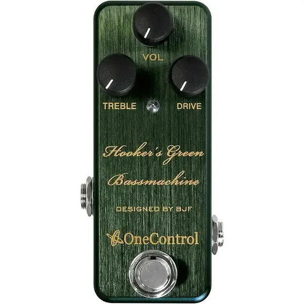 Педаль эффектов для бас-гитары One Control Hooker's Green Bassmachine Overdrive
