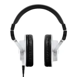 Yamaha HPH-MT5 Closed Back Studio Monitor Headphones White with Carrying Bag