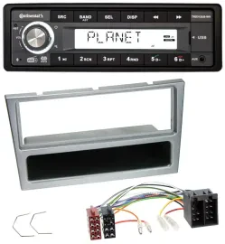 Continental USB 1DIN AUX DAB MP3 Autoradio für Opel Combo C Corsa C Meriva Tigra