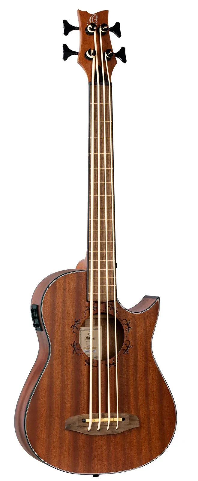 ORTEGA Lizzy-Pro Lizard Series Akusitk-Bass 4-str.