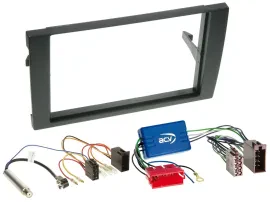 Radioeinbauset Doppel DIN Autoradio für Audi A4 B6 B7 01-08 Aktivsystem Mini-ISO