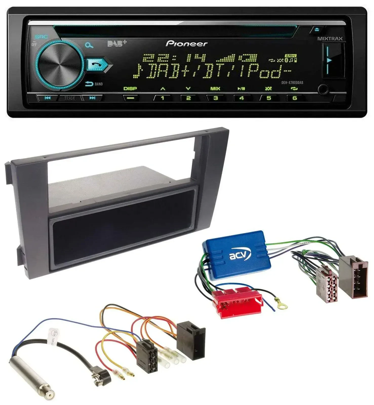 Автомагнитола для Audi A6 C5 (2001–2005) Pioneer DAB, CD, MP3, USB, Bluetooth