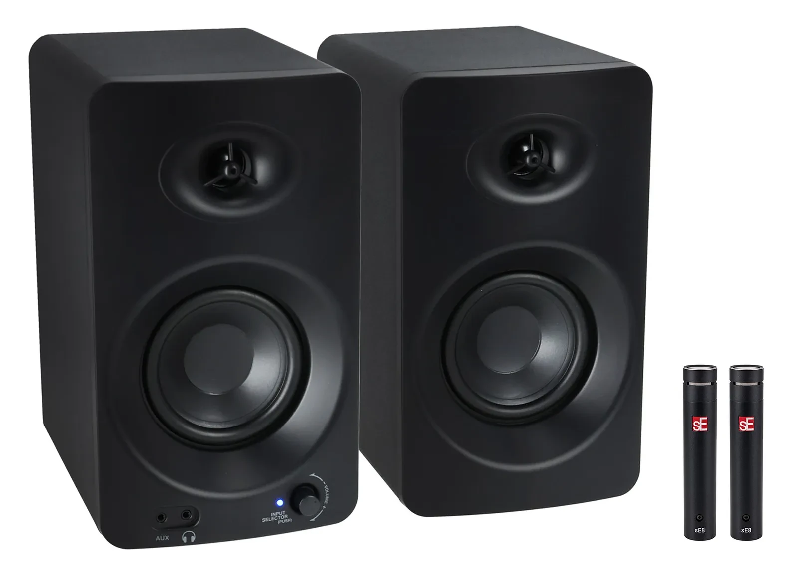 Pair Se Electronics sE8 Omni All Metal Recording Microphones+Pair Monitors