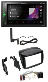 Автомагнитола Pioneer 2 DIN, Bluetooth, DAB, AUX, MP3 для Fiat Doblo (с 2010), Opel Combo