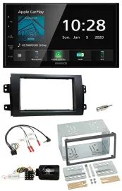Kenwood Bluetooth Lenkrad DAB USB 2DIN Autoradio für Fiat Sedici Suzuki SX4