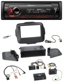 Pioneer Lenkrad USB DAB Bluetooth Autoradio für Jeep Renegade ab 2015