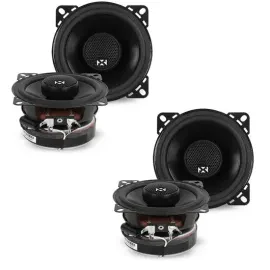 (2-Pairs) NVX VSP4 300W RMS 4" V-Series 2-Way Coaxial Car Speakers