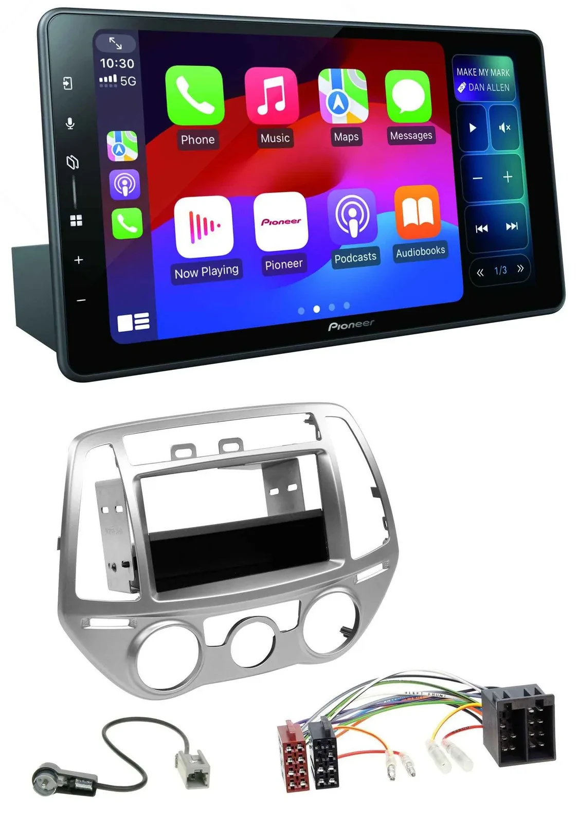 Pioneer Bluetooth DAB MP3 USB Autoradio für Hyundai i20 (12-14) man. Klima