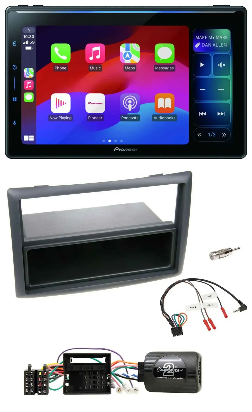 Pioneer Bluetooth DAB Lenkrad USB Autoradio für Renault Megane 2009-2012