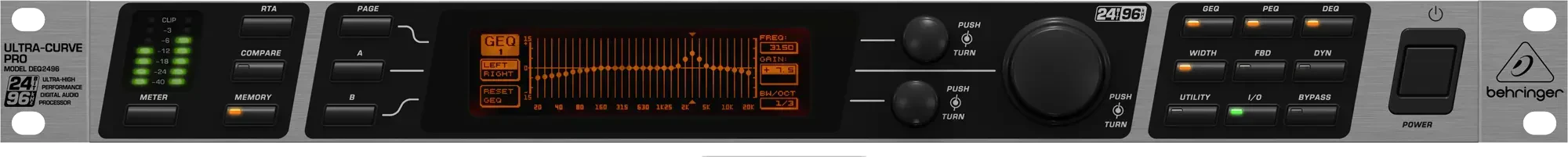 Процессор динамической обработки Behringer DEQ2496 Ultracurve Pro