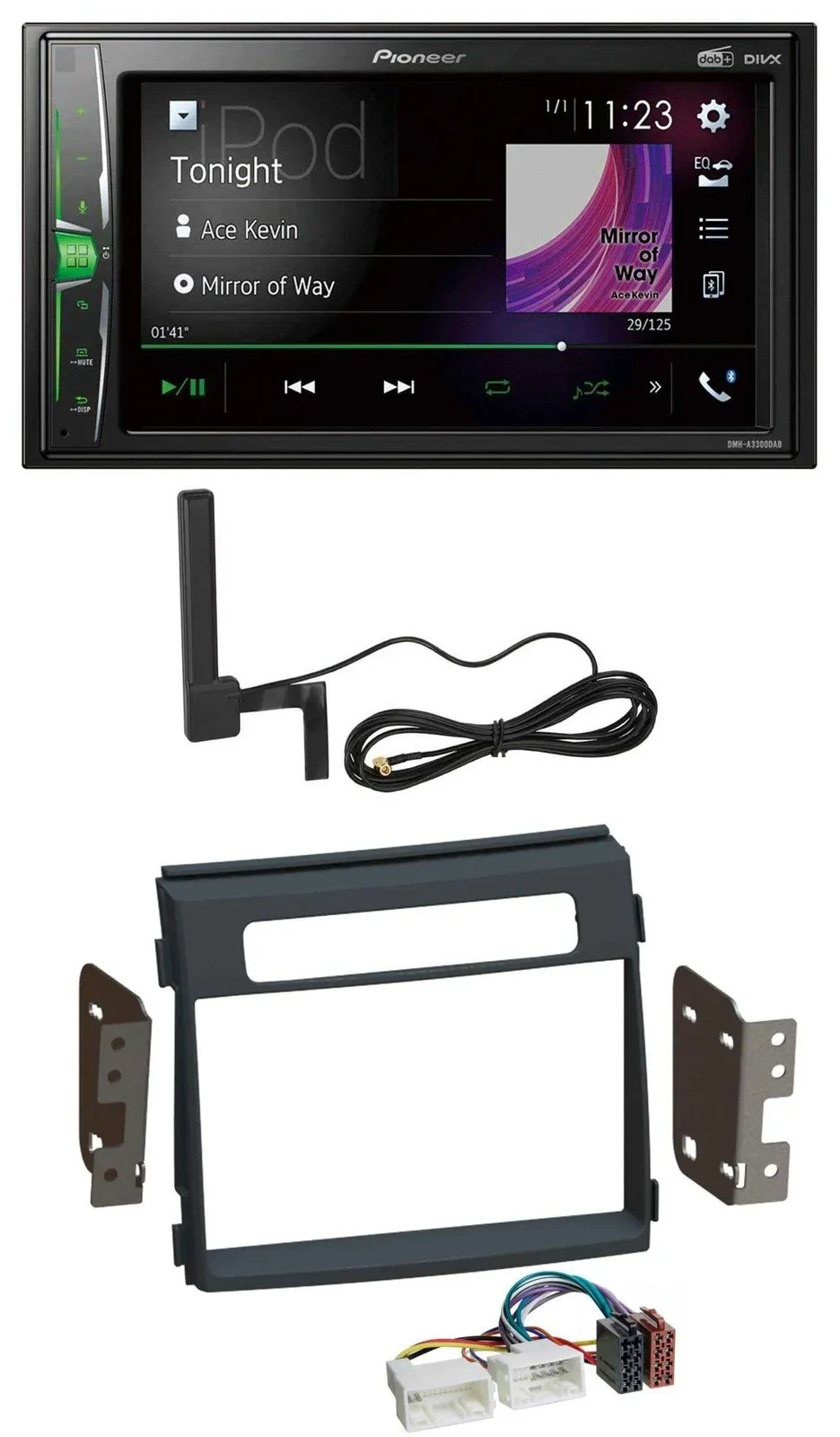 Pioneer MP3 DAB AUX 2DIN Bluetooth Autoradio für Kia Soul AM Facelift 11-14