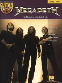 Ноты MusicSales GUITAR PLAY ALONG VOLUME 129 MEGADETH GUITAR BK/CD