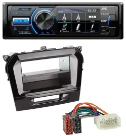 JVC Bluetooth MP3 USB DAB Autoradio für Suzuki Vitara (ab 2015)