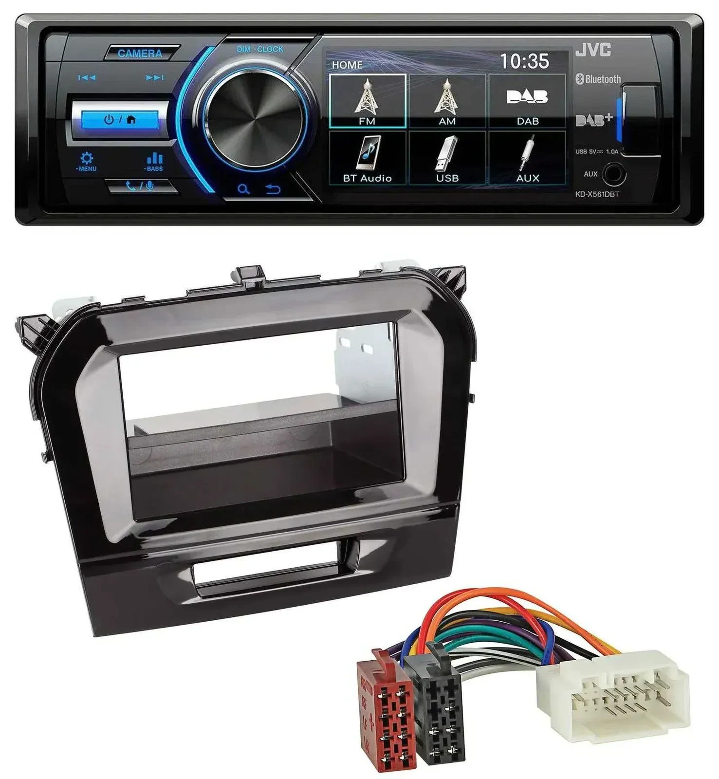 Автомагнитола для Suzuki Vitara (с 2015) JVC Bluetooth, MP3, USB, DAB