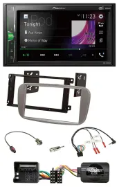 Pioneer 2DIN Lenkrad DAB USB Bluetooth Autoradio für Ford Mondeo S-Max ab 07 sil