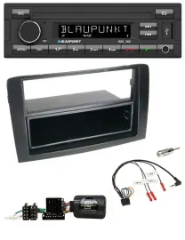 Автомагнитола Blaupunkt USB, DAB, Bluetooth, поддержка кнопок на руле, для Fiat Idea 2006–2012, черный