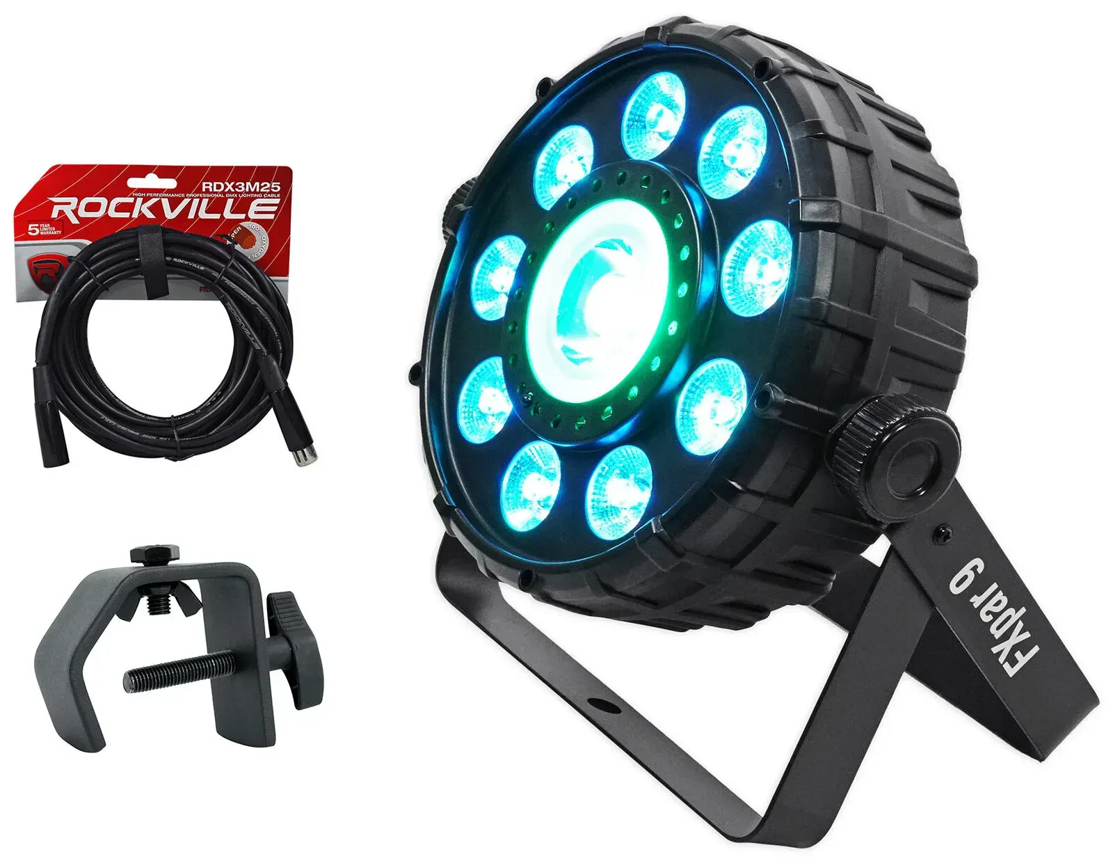 Светодиодный прибор Chauvet DJ FX Par 9 DMX с аксессуарами