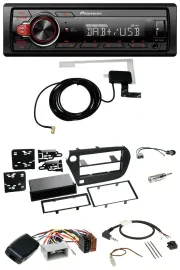 Автомагнитола Pioneer 1DIN MP3 DAB USB для Honda Insight ZE2 (2009–2013)