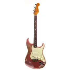 Электрогитара Fender Custom Shop Dual Mag II Stratocaster Super Heavy Relic Burgundy Mist