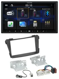 Alpine Bluetooth 2DIN MP3 DAB USB Autoradio für Hyundai i40 VF ab 2011 schwarz