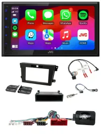 JVC Bluetooth 2DIN Lenkrad DAB USB Autoradio für Mazda CX-7 2008-2010