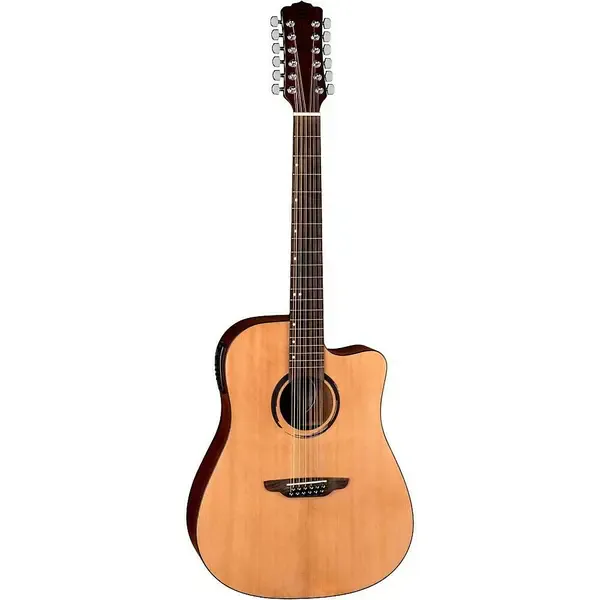 Электроакустическая гитара Luna Guitars WABI DC 12 Sabi 12-String Dreadnought Natural