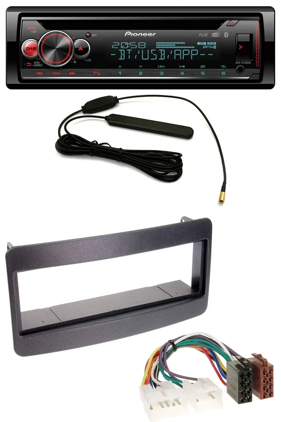 Автомагнитола для Toyota Celica/MR2 Pioneer USB DAB MP3 Bluetooth CD черный