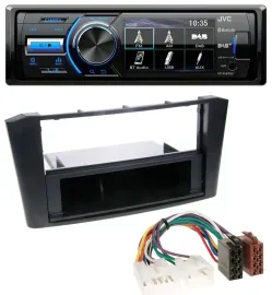 JVC Bluetooth MP3 USB DAB Autoradio für Toyota Avensis T25 (2003-2009)
