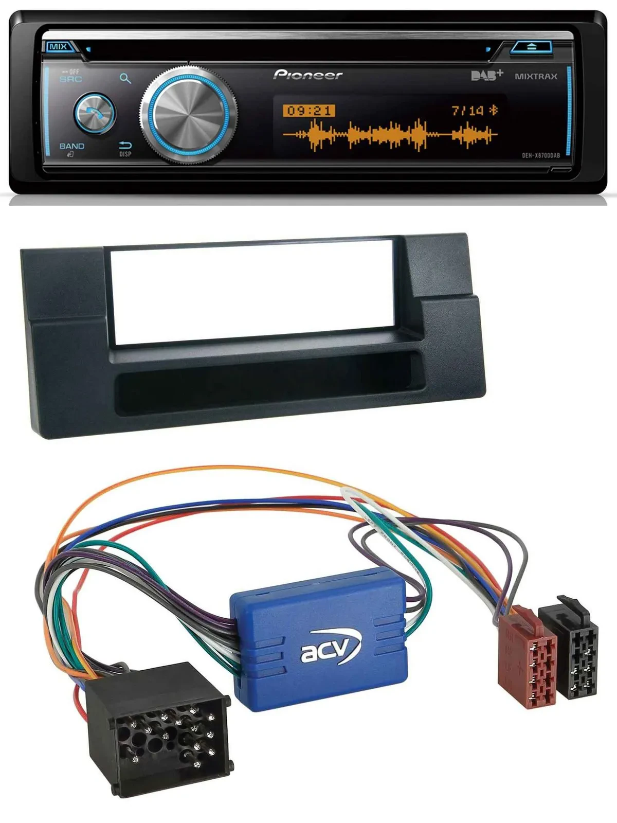 Pioneer MP3 DAB USB CD Bluetooth Autoradio für BMW 5er E39 X5 E53 Ablagefach Akt