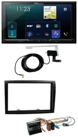 Pioneer 2DIN DAB USB MP3 Bluetooth Autoradio für Citroen Jumper 06-11 schwarz
