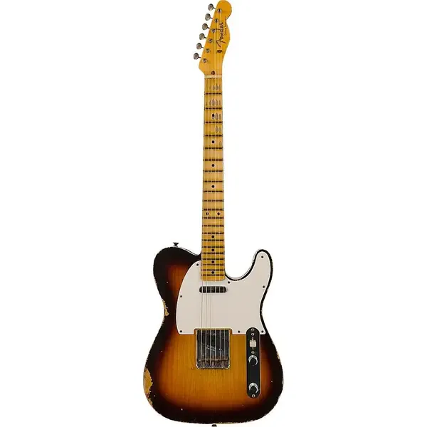 Электрогитара Fender Custom Shop '59 Telecaster Custom Relic Maple Wide Fade Chocolate 3-Color Sunburst