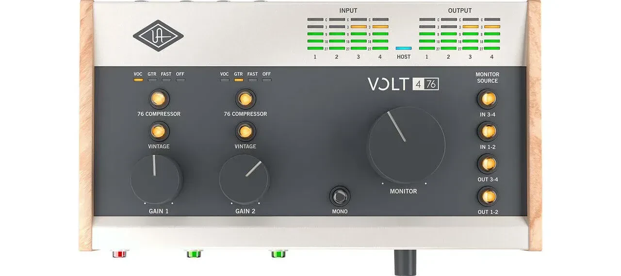 Аудиоинтерфейс Universal Audio Volt 476 4 входа/4 выхода USB 2.0 с компрессором